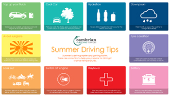 Summer Driving Tips Infographic