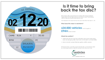 Is it time to bring back the tax disc? – Infographic